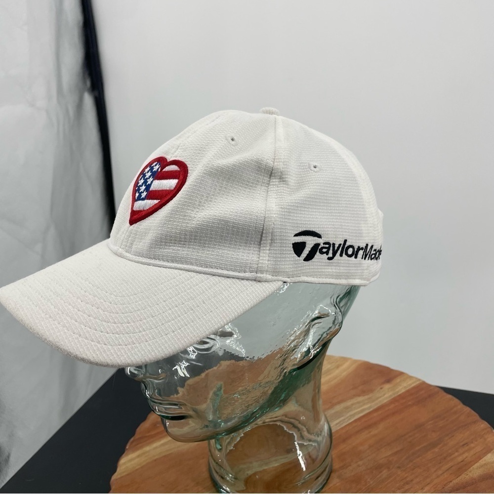 TaylorMade‎ RBZ R11s Adjustable Strapback Cap/Hat American Flag Heart white
